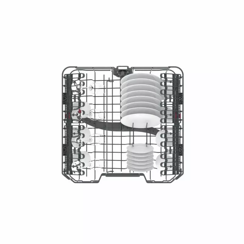Pusiau įmontuojama indaplovė WHIRLPOOL WIC 3C26 F — 60 cm, 14 komplektų, 46 dB, energijos klasė E