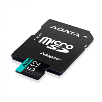 „Flash“ atminties kortelė ADATA 512GB MicroSDXC Class 10 Premier Pro
