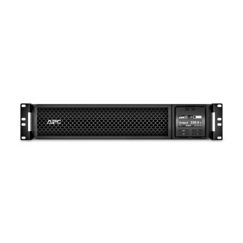 APC Smart-UPS On-Line, 1500VA/1500W, stovo montavimui 2U, 230V, 6x C13 IEC lizdai, SmartSlot, prailgintas veikimo laikas, su bėgių komplektu