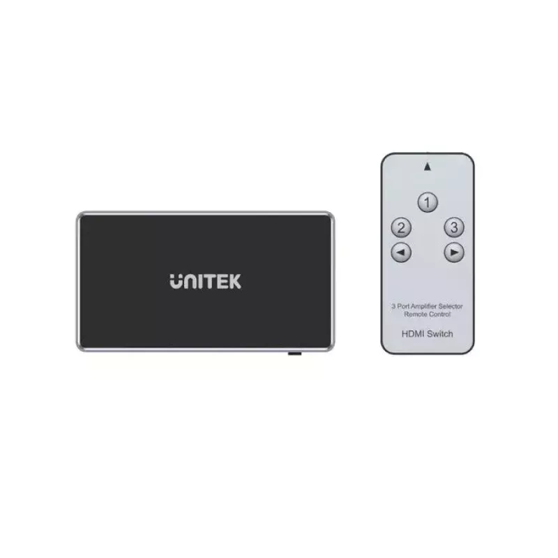 Unitek V1111A 4K HDMI skirstytuvas-jungiklis, 3 įėjimai ir 1 išėjimas