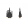 Vaizdo kabelio adapteris LANBERG HDMI A tipas (kištukas) į DVI-D (kištukas), 1,8 m, juodas, maks. rez. 1920×1200
