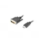 LANBERG HDMI(M)–DVI-D(M)(24+1) Dual Link laidas su paauksuotomis 4K jungtimis 1,8 m juodas