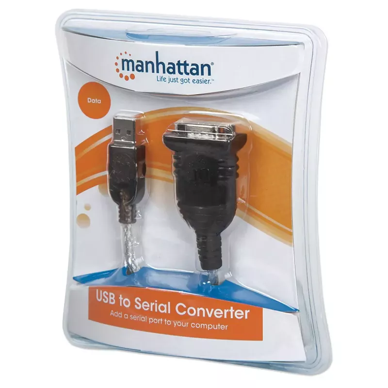 USB-A į Serial keitiklio kabelis Manhattan 205146