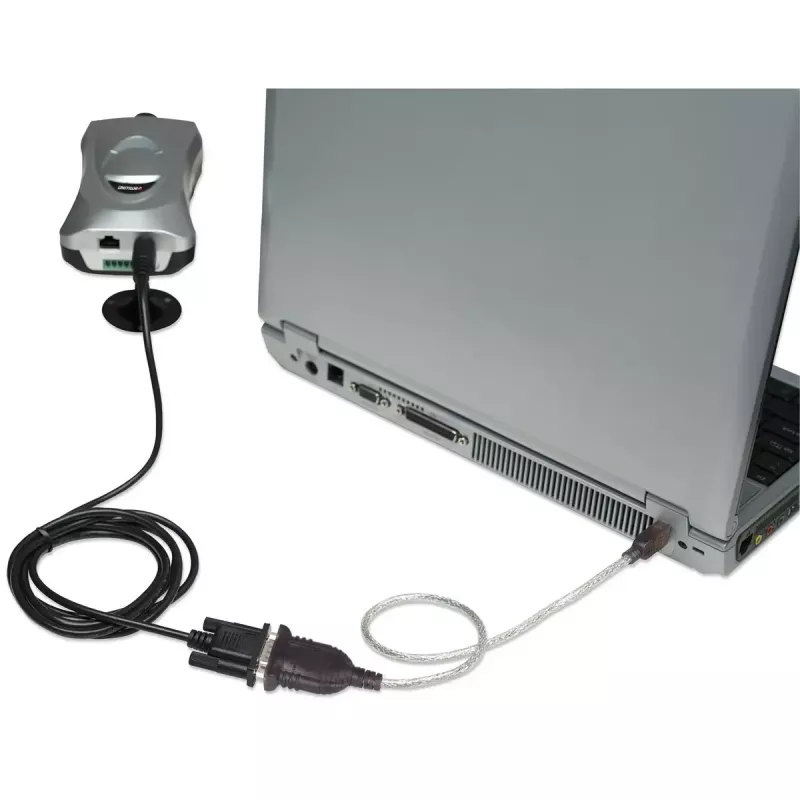 USB-A į Serial keitiklio kabelis Manhattan 205146