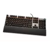 Laidinė mechaninė žaidimų klaviatūra IBOX AURORA K-4 — QWERTY, 108 klavišų, LED reguliuojamas apšvietimas, atspari vandeniui, USB, 1,6 m laidas