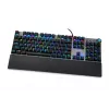 Laidinė mechaninė žaidimų klaviatūra IBOX AURORA K-4 — QWERTY, 108 klavišų, LED reguliuojamas apšvietimas, atspari vandeniui, USB, 1,6 m laidas