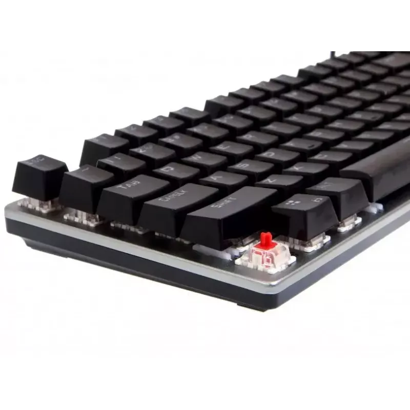 Laidinė mechaninė žaidimų klaviatūra IBOX AURORA K-4 — QWERTY, 108 klavišų, LED reguliuojamas apšvietimas, atspari vandeniui, USB, 1,6 m laidas