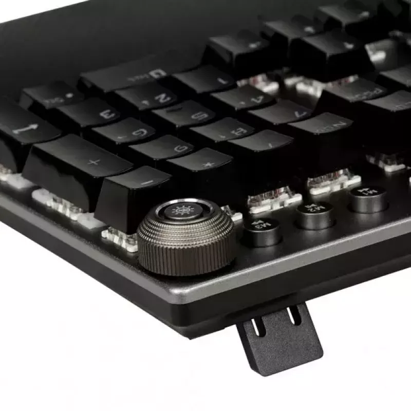 Laidinė mechaninė žaidimų klaviatūra IBOX AURORA K-4 — QWERTY, 108 klavišų, LED reguliuojamas apšvietimas, atspari vandeniui, USB, 1,6 m laidas