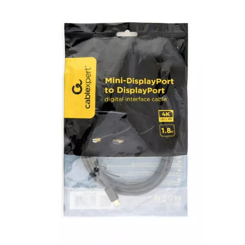 GEMBIRD Mini DisplayPort – DisplayPort skaitmeninis sąsajos kabelis 2,0 m – juodas