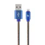 Laidinė jungtis Cablexpert CC-USB2J-AMLM-2M-BL, Lightning – USB A, 2 m, mėlyna