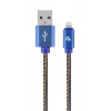 Laidinė jungtis Cablexpert CC-USB2J-AMLM-2M-BL, Lightning – USB A, 2 m, mėlyna