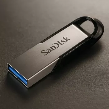 WESTERN DIGITAL SanDisk Ultra Flair - 256GB USB 3.0 atmintukas - juoda / sidabrinė