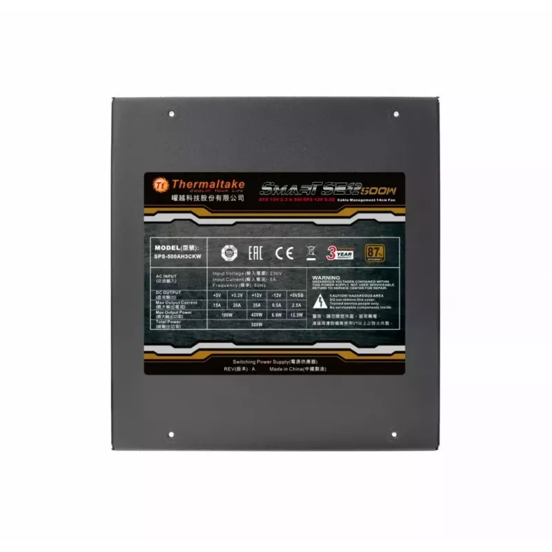 Maitinimo blokas - Thermaltake Smart SE2 500W modulinis (ef. 87%, viena +12V šyna)