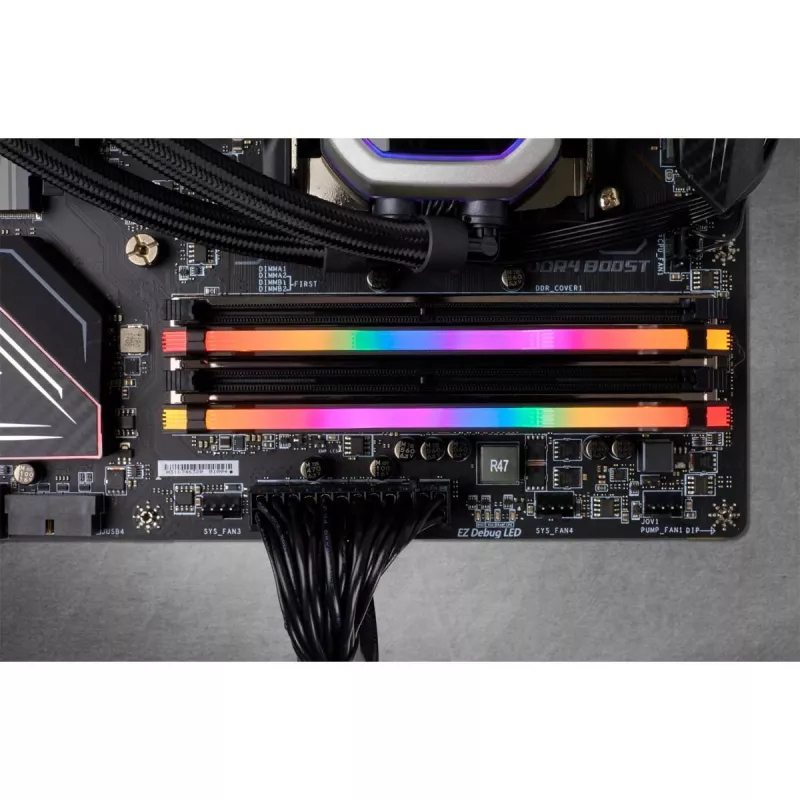 CORSAIR Vengeance RGB Pro 16GB (2x8GB) DDR4 3200MHz CL16 atminties rinkinys - juodas
