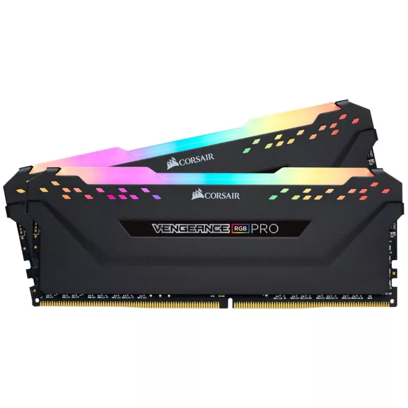CORSAIR Vengeance RGB Pro 16GB (2x8GB) DDR4 3200MHz CL16 atminties rinkinys - juodas