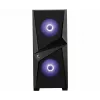 MSI MAG FORGE 100M Mid Tower kompiuterio korpusas, juodas, 2x 120 mm RGB PWM ventiliatorius, 1x 120 mm ventiliatorius, 1-6 RGB valdiklis, grūdintas stiklas, ATX, mATX, mini-ITX