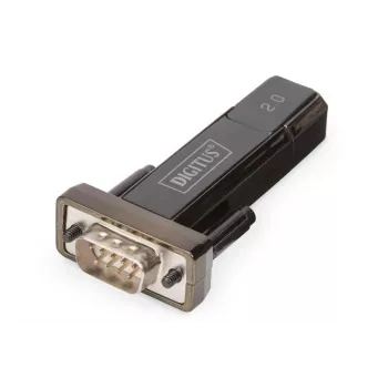 DIGITUS USB 2.0 į RS232 konverteris, DSUB 9M su USB A laidu 80 cm