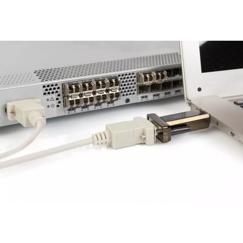 DIGITUS USB 2.0 į RS232 konverteris, DSUB 9M su USB A laidu 80 cm