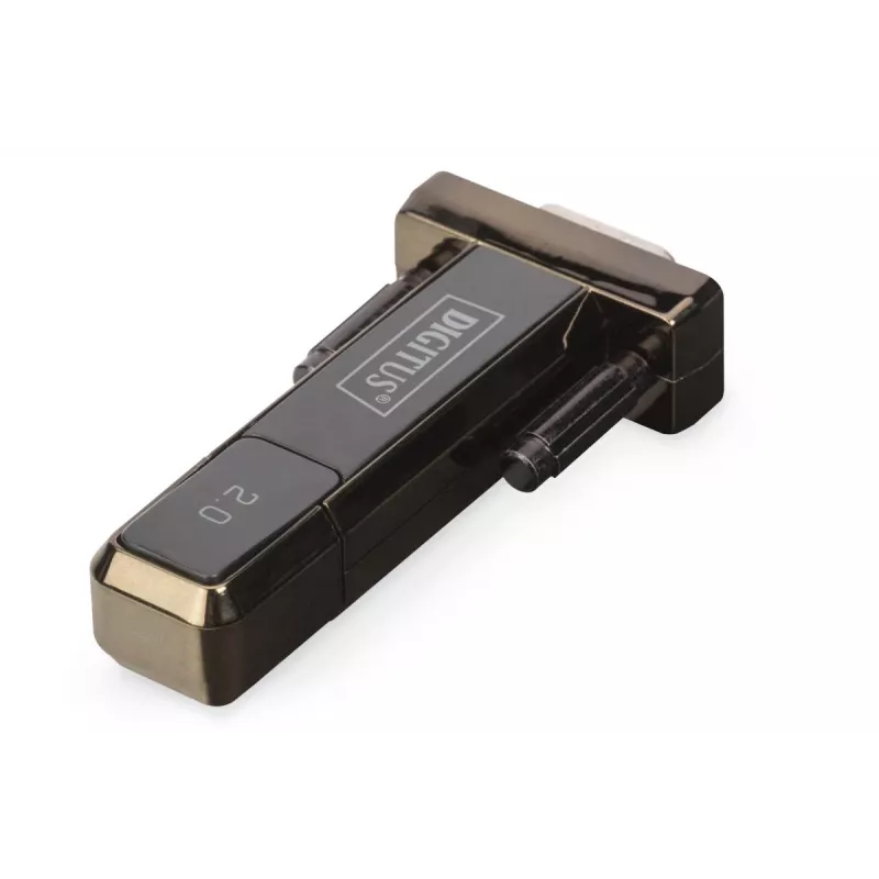 DIGITUS USB 2.0 į RS232 konverteris, DSUB 9M su USB A laidu 80 cm