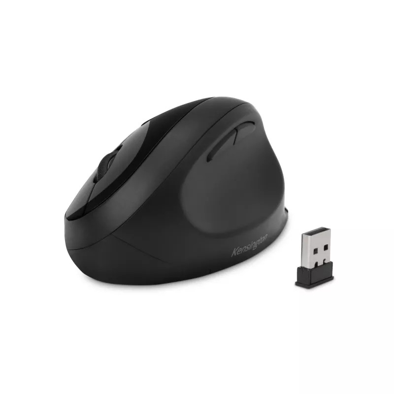 Belaidė pelė Kensington Pro Fit Ergo Wireless – juoda, dešinei rankai, RF Bluetooth, 1600 DPI