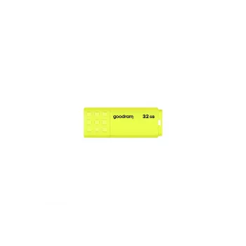 USB atmintukas GOODRAM UME2 32 GB USB Type-A 2.0, skaitymas 20 MB/s, rašymas 5 MB/s, geltonas