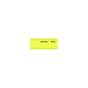 USB atmintukas GOODRAM UME2 64 GB USB Type-A 2.0, geltonas, be dangtelio, plastikinis