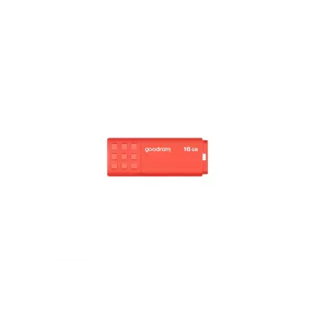 USB atmintukas GOODRAM UME3 16 GB USB Type-A 3.2 Gen 1 (oranžinis), 60/20 MB/s, plastikinis korpusas be dangtelio tvirtinimo