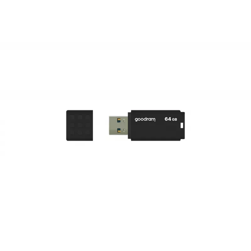USB atmintukas GOODRAM UME3 64 GB USB Type-A 3.2 Gen 1, skaitymas 60 MB/s, rašymas 20 MB/s, juodas