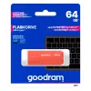 USB atmintinė GOODRAM UME3 64GB USB Type-A 3.2 Gen 1, oranžinė, 60MB/s skaitymas, 20MB/s rašymas