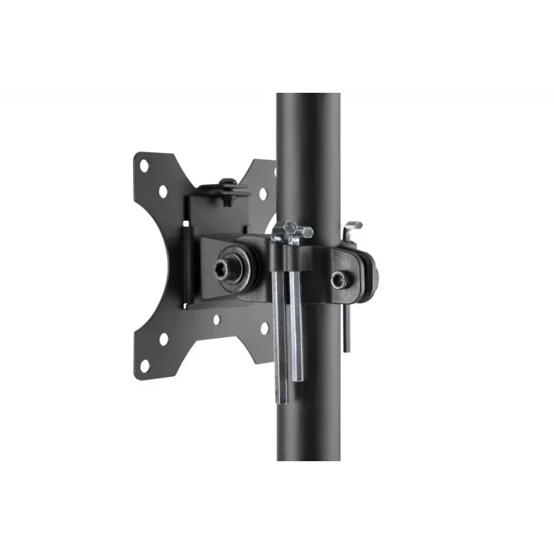 DIGITUS DA-90374 mobilioji darbo stotelė (monitoriaus laikiklis, kompiuterio laikiklis) max. 8 kg apkrova, iki 32 col. ekranui – juoda