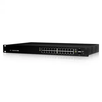 UBIQUITI NETWORKS EdgeSwitch 24 250W valdomas PoE+ gigabitinis jungiklis