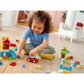 LEGO DUPLO 10914 Plytų dėžutė – 65 dalių konstravimo rinkinys mažiems vaikams nuo 1,5 metų