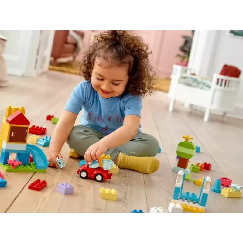 LEGO DUPLO 10914 Plytų dėžutė – 65 dalių konstravimo rinkinys mažiems vaikams nuo 1,5 metų