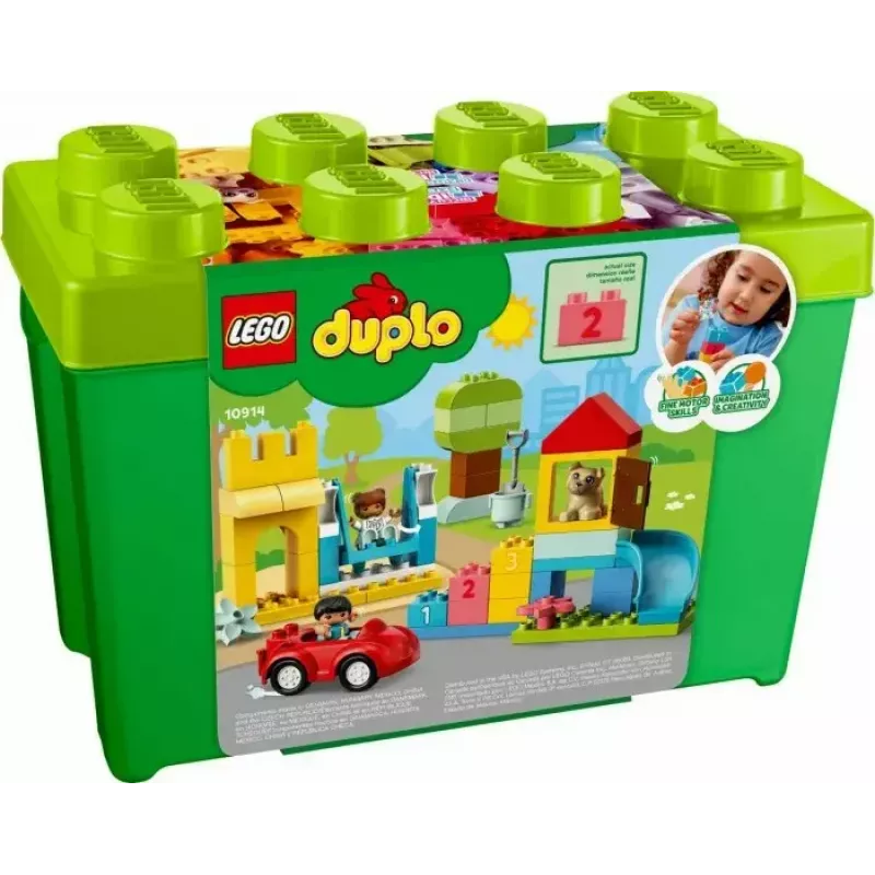 LEGO DUPLO 10914 Plytų dėžutė – 65 dalių konstravimo rinkinys mažiems vaikams nuo 1,5 metų