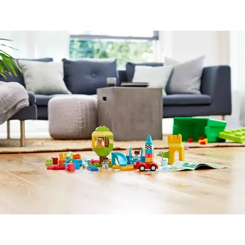 LEGO DUPLO 10914 Plytų dėžutė – 65 dalių konstravimo rinkinys mažiems vaikams nuo 1,5 metų