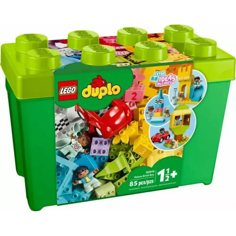 LEGO DUPLO 10914 Plytų dėžutė – 65 dalių konstravimo rinkinys mažiems vaikams nuo 1,5 metų