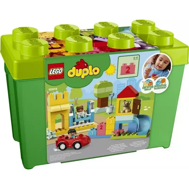 LEGO DUPLO 10914 Plytų dėžutė – 65 dalių konstravimo rinkinys mažiems vaikams nuo 1,5 metų