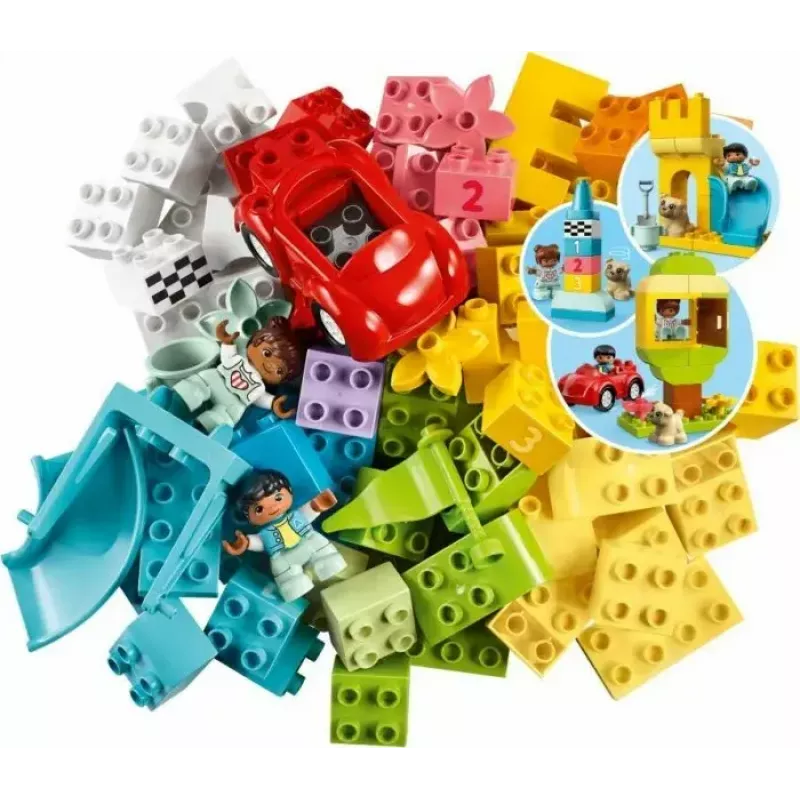 LEGO DUPLO 10914 Plytų dėžutė – 65 dalių konstravimo rinkinys mažiems vaikams nuo 1,5 metų