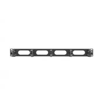 Kabelių valdymo panelė LANBERG AK-1205-B, 1U, metalinė, 19 colių (482,6 mm) plotis, 80 mm gylis, juoda