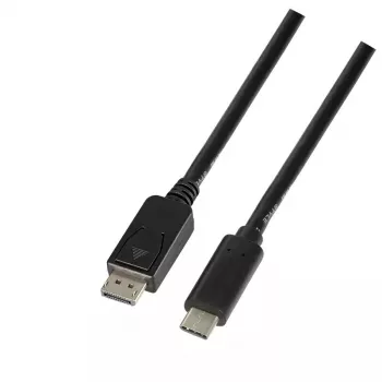Vaizdo kabelio adapteris LogiLink UA0335 1,8 m USB-C DisplayPort juodas