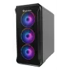 GENESIS Irid 503 ARGB Micro Tower, juodas, permatomas