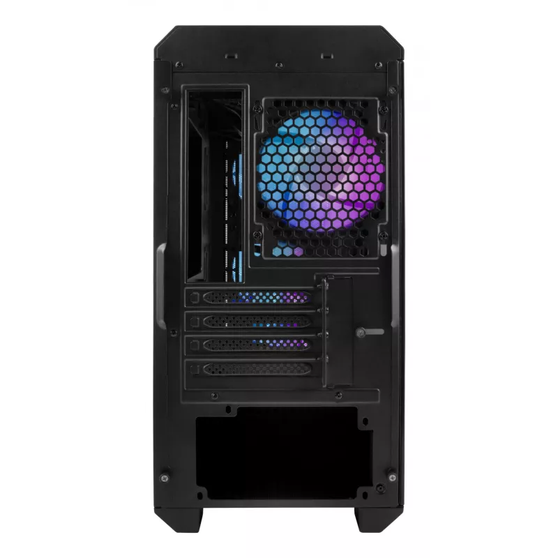 GENESIS Irid 503 ARGB Micro Tower, juodas, permatomas