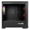 GENESIS Irid 503 ARGB Micro Tower, juodas, permatomas