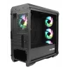 GENESIS Irid 503 ARGB Micro Tower, juodas, permatomas