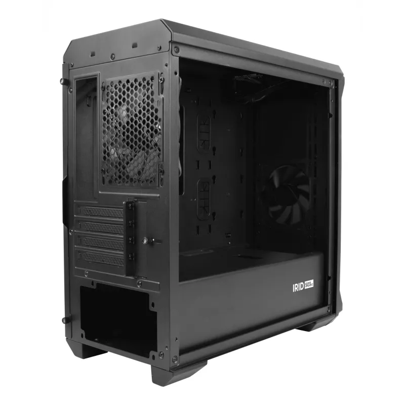 GENESIS Irid 503 Micro Tower korpusas, juodas