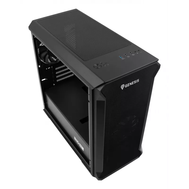 GENESIS Irid 503 Micro Tower korpusas, juodas
