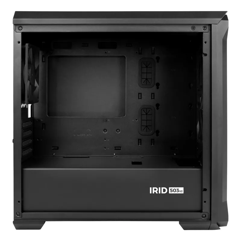 GENESIS Irid 503 Micro Tower korpusas, juodas