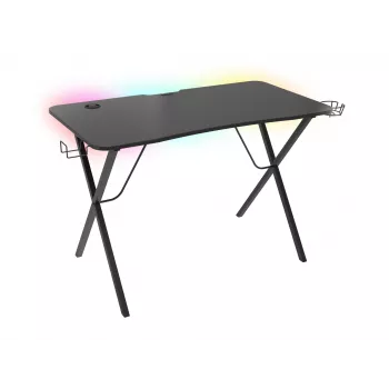 GENESIS Holm 200 RGB žaidimų darbo stalas, juodas
