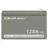 UPS akumuliatorius QOLTEC 53049, VRLA AGM 12 V 12 Ah, pilkas, 150×98×95 mm