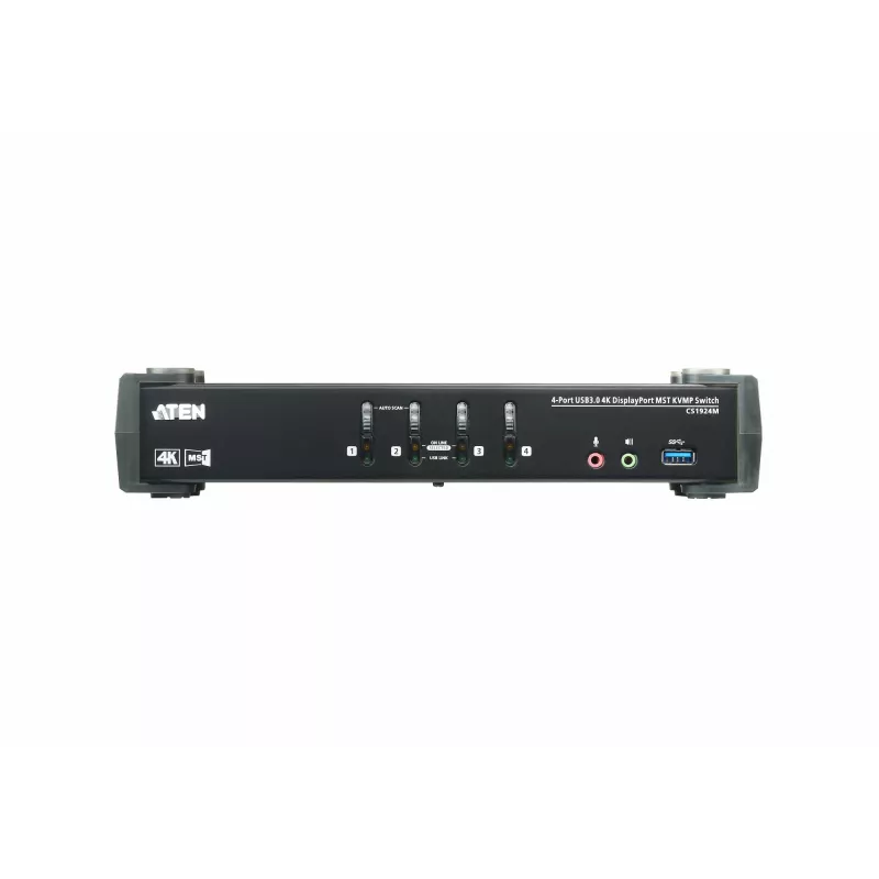 ATEN CS1924M 4-Port USB 3.0 4K DisplayPort MST KVMP jungiklis